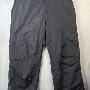 Sims Ski Snowboard Pants Mens Size L Black Winter Snow Waterproof Cargo Mountain